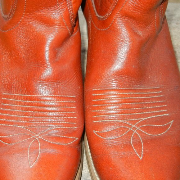 Dingo Acme Mens Western Cowboy Boots 7799 Embroidered  Brown Leather USA 10D - Picture 4 of 10